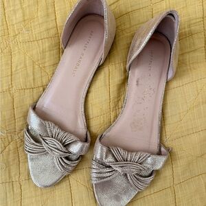 Loeffler Randall Metallic Gold Flats